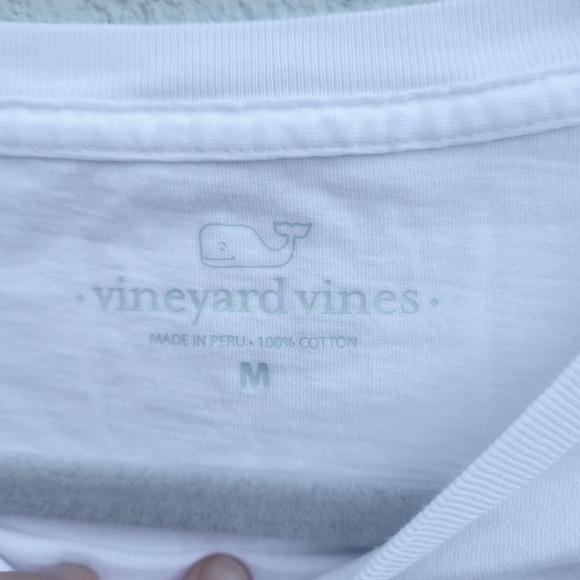 Vineyard Vines white Christmas long sleeve top size M - Picture 3 of 5